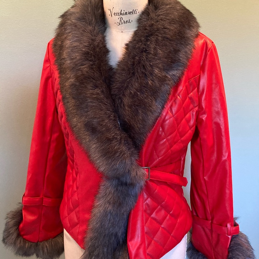 Red fashion jacket